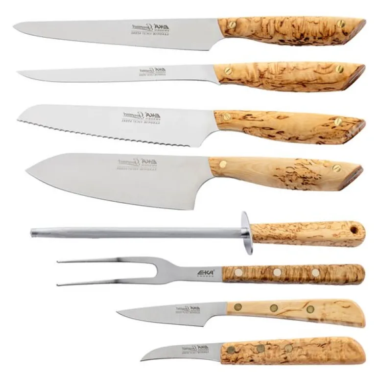 Gourmet knivsett 8 deler tre