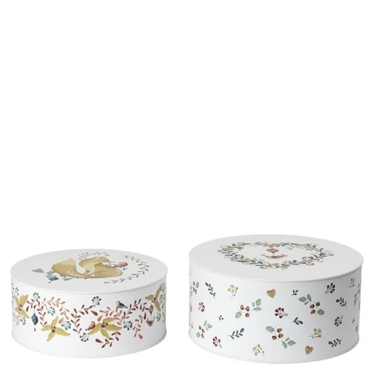Grand Cru Cottage oppbevaringsboks 2 stk 20/22 cm hvit