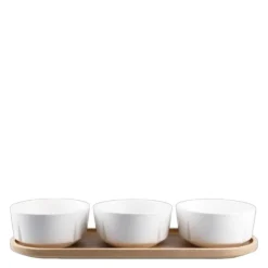 Grand Cru tapassett 33x12 cm 3 stk hvit