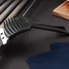 Grillbørste 21,5 cm svart