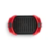 Grill for mikrobølgeovn 26x15 cm rød