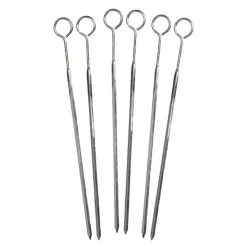 Grillspyd 23 cm 6 stk stål