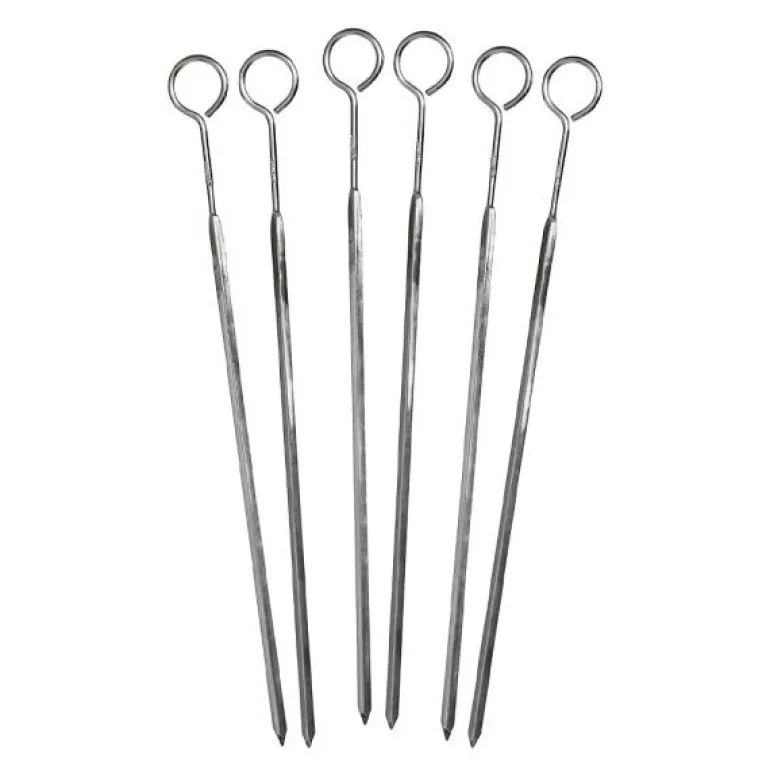 Grillspyd 25 cm 6 stk stål