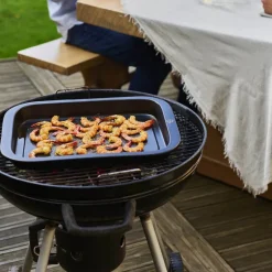 Grill2Table ildfast form rektangulær 43 cm svart