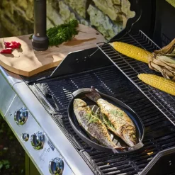 Grill2Table oval grillplate 41 cm svart