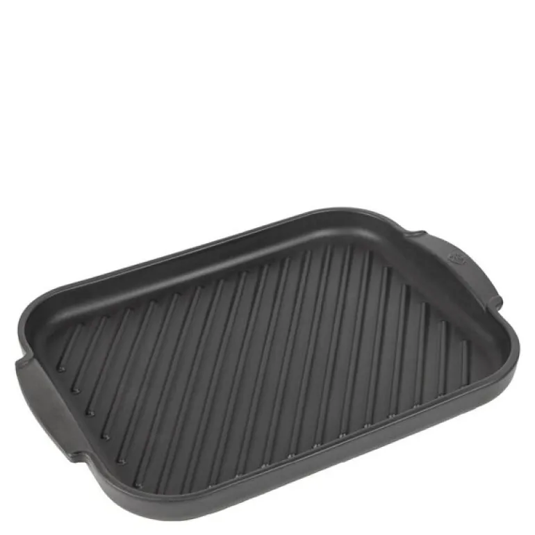 Grill2Table rillet grillplate 38x26 cm svart