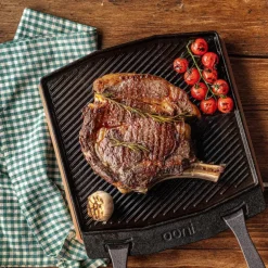 Grizzler tosidig grillplate 32 cm støpejern