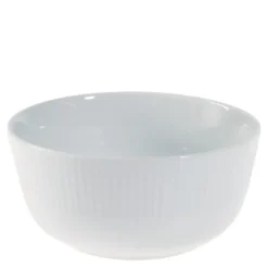 Groovy skål 14 cm hvitt porselen