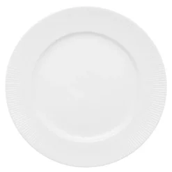 Groovy tallerken 26,5 cm hvitt porselen