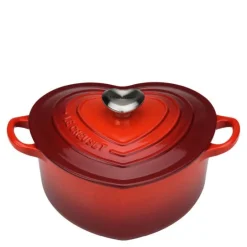 Gryte hjerteformet 2L cerise