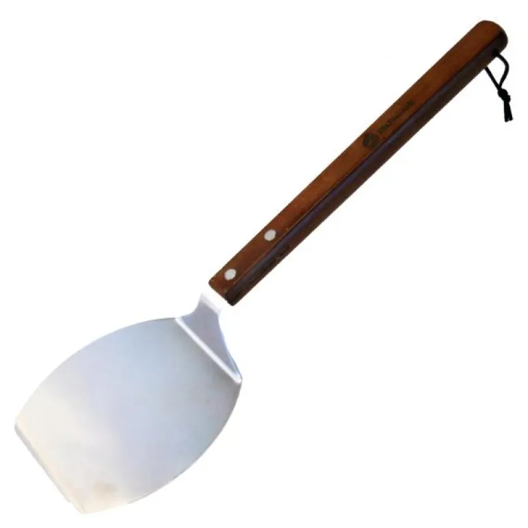Hamburger stekespade 47 cm stål/tre