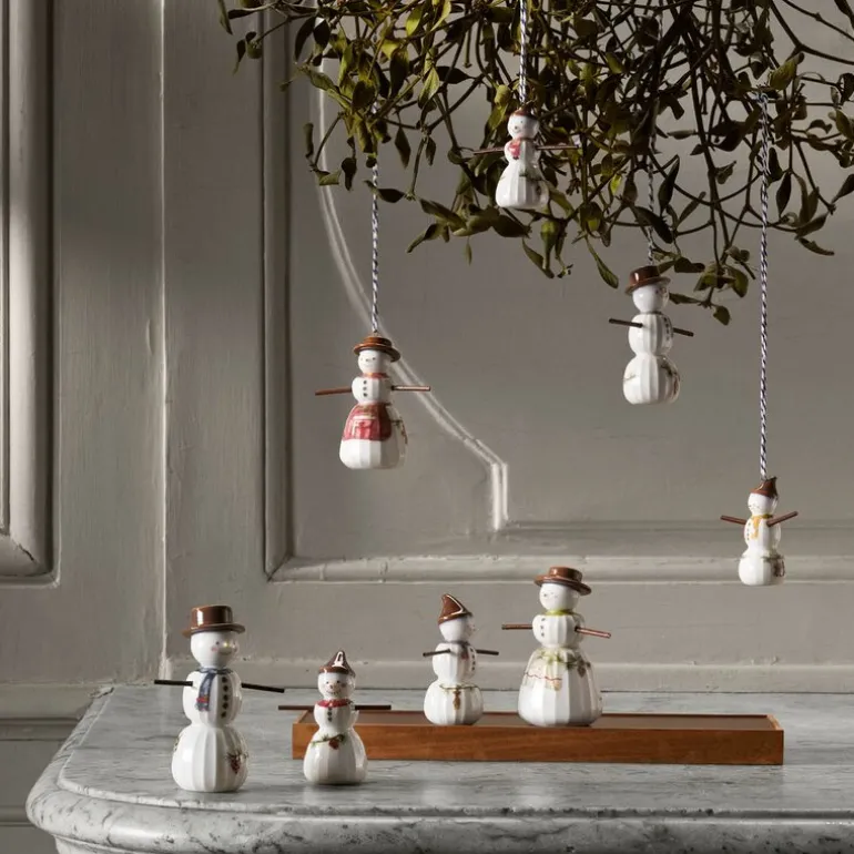 Hammershøi Christmas figur 2 stk snøgutt og snøjente hvit