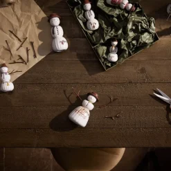 Hammershøi Christmas figur 2 stk snøgutt og snøjente hvit