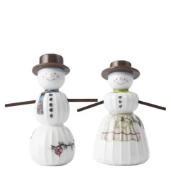 Hammershøi Christmas figur 2 stk snømann og snøkone hvit