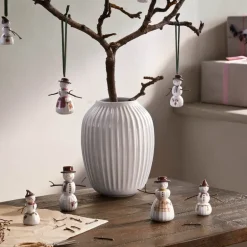 Hammershøi Christmas figur 2 stk snømann og snøkone hvit