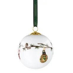 Hammershøi Christmas kule 2026 6 cm hvit m/dekor
