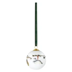 Hammershøi Christmas kule 2026 6 cm hvit m/dekor