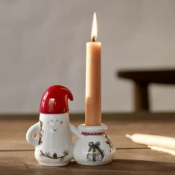 Hammershøi Christmas lysestake 8,5 cm nissefar