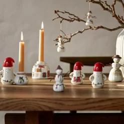 Hammershøi Christmas lysestake 8,5 cm nissefar