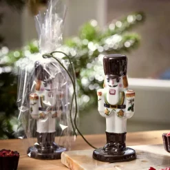 Hammershøi Christmas nøtteknekker 8 cm hvit m/dekor