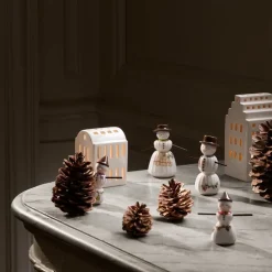 Hammershøi Christmas snøgutt 9 cm hvit m/ dekor