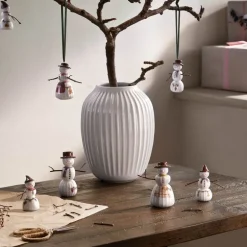 Hammershøi Christmas snøjente 8 cm hvit m/ dekor