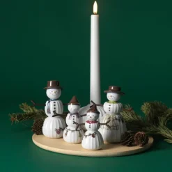 Hammershøi Christmas snøjente 8 cm hvit m/ dekor