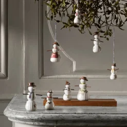 Hammershøi Christmas snøkone hengende 9 cm hvit m/ dekor