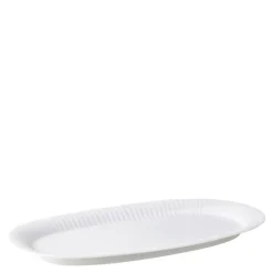 Hammershøi oval serveringsfat 40x22,5 cm hvit