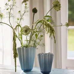 Hammershøi unfold vase 20,5 cm blå