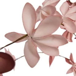 Happia blomsterdekorasjon 7 cm rosa/beige