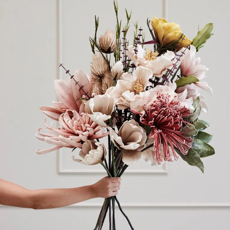 Happia dekorasjonsblomst 110 cm grønn