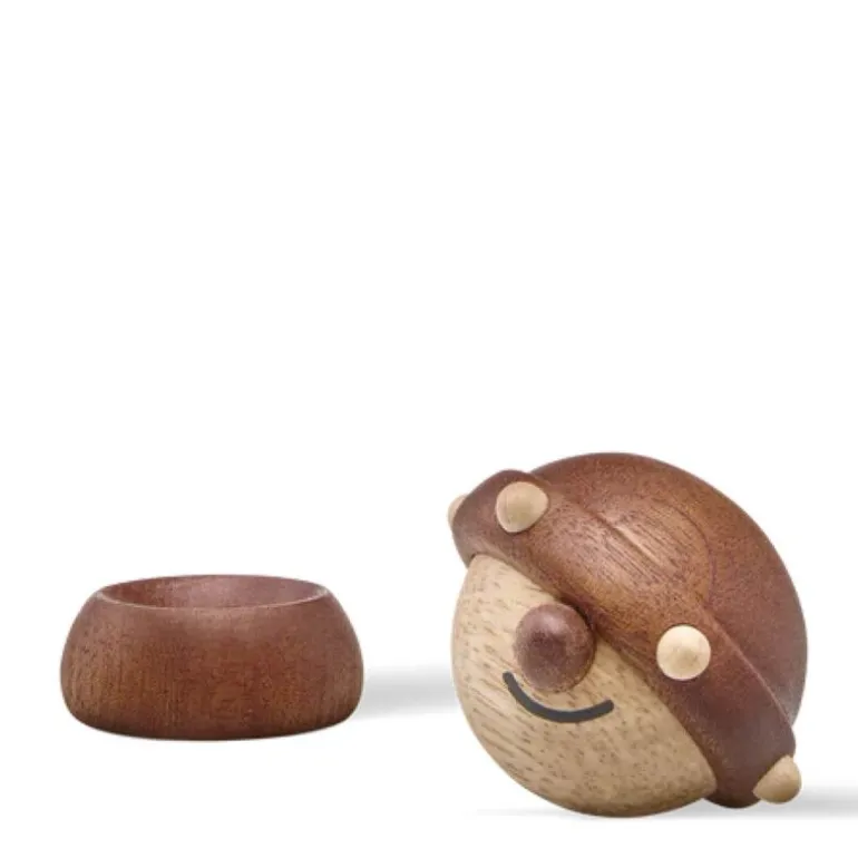 Harald Viking trefigur 5 cm gummitre/sapele