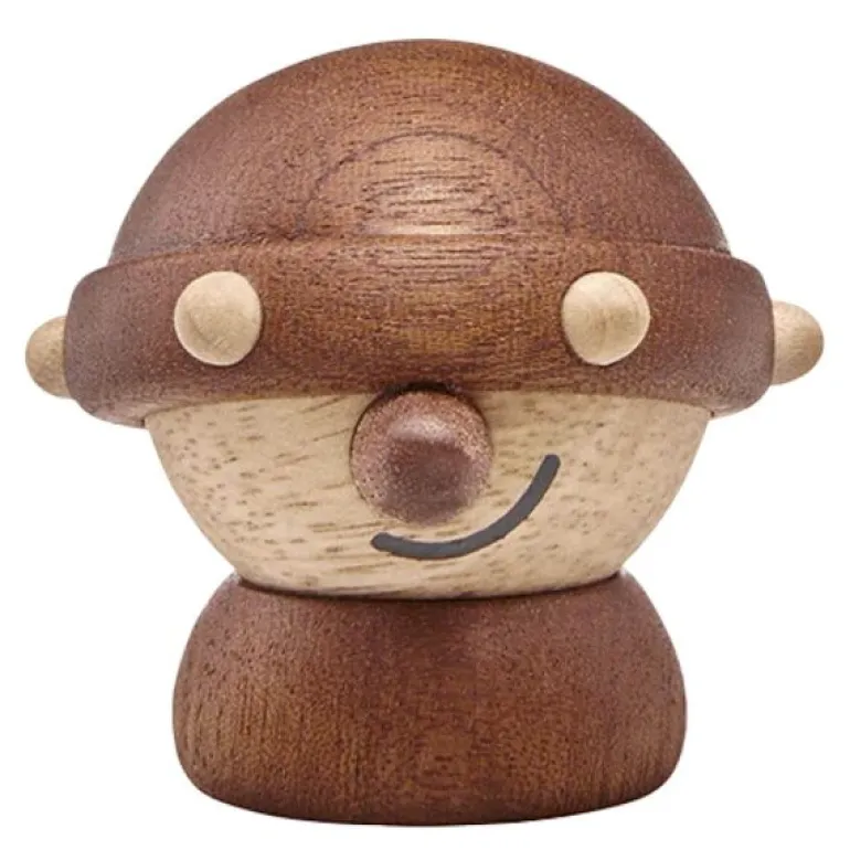 Harald Viking trefigur 5 cm gummitre/sapele