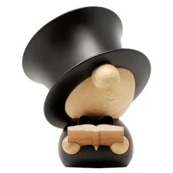 H.C. Andersen XXL trefigur 17 cm svart/gummitre/sapele