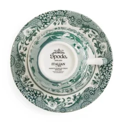 Heritage Green Italian tekopp med skål 20 cl