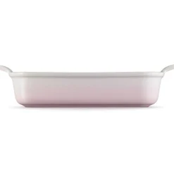 Heritage rektangulær form 32x24 cm shell pink