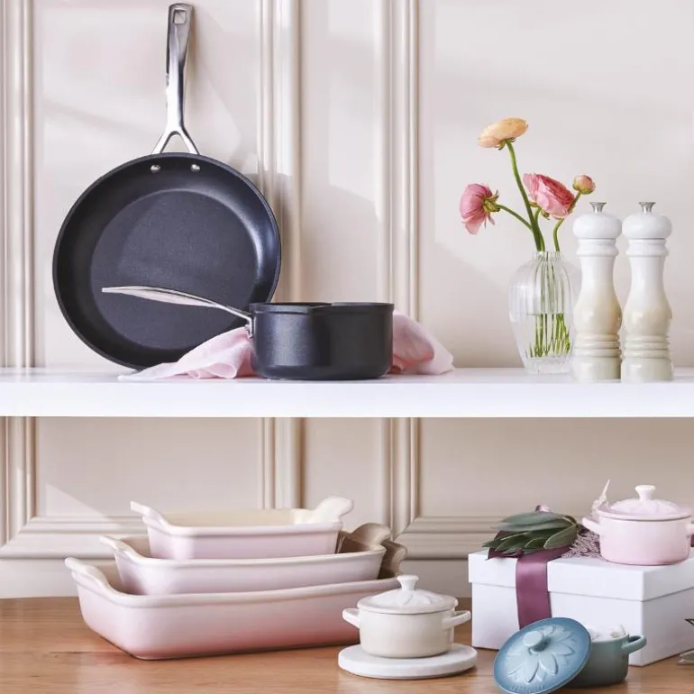 Heritage rektangulær ildfast form 26x19 cm shell pink