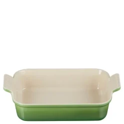 Heritage rektangulær ildfast form 26x19 cm bamboo green