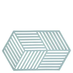 Hexagon bordskåner 24 cm fog blue