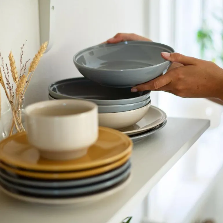 Höganäs Keramik asjett 19 cm sand