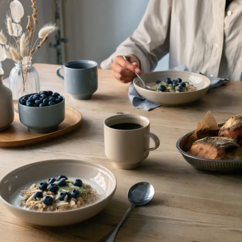 Höganäs Keramik dyp tallerken 19 cm sand