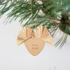 Hjerteåpner julepynt 7x7 cm GOD NOK gullbelagt