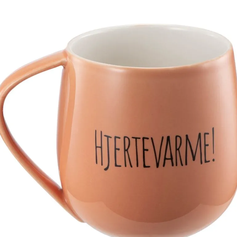 Hjertevarme krus 45 cl Et ord, en handling korall