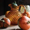 Hobnail karaffel 1L amber 18 cm