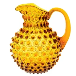 Hobnail karaffel 1L amber 18 cm