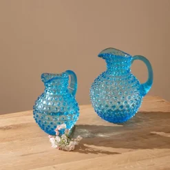 Hobnail karaffel 2L azure