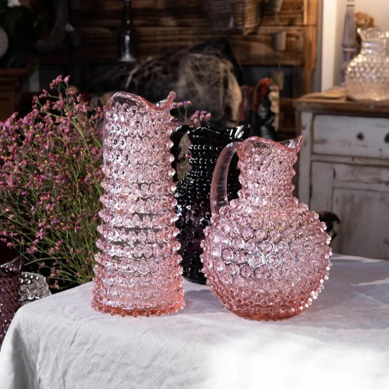 Hobnail karaffel 1L rosaline 18 cm