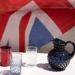 Hobnail karaffel 2L royal blue