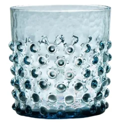 Hobnail vannglass 15 cl tåkeblå